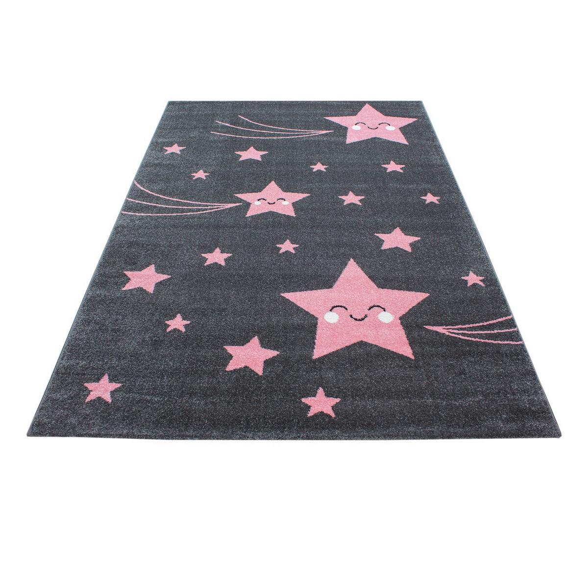 Kinderteppich Kids Pink ca. 140x200cm - Pink, Trend, Textil (140/200cm) - Ben'n'jen