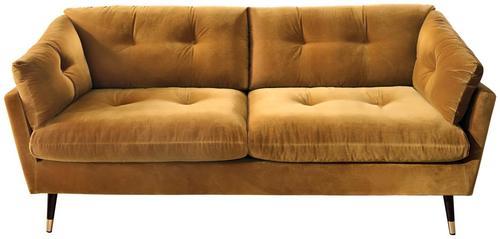 2-Sitzer-Sofa Japan in Gelb - Gelb, MODERN, Textil (206/85/89cm) - Mömax