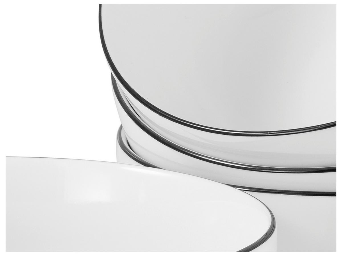 Set Posod All Round Black Line, 4-Delni - črna/bela, Design, keramika (21cm) - Creatable