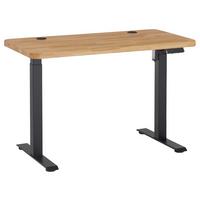 BIURKO RECIFE - kolor dębowy, Modern, metal/drewno (120/60/76-119cm) - Linea Natura