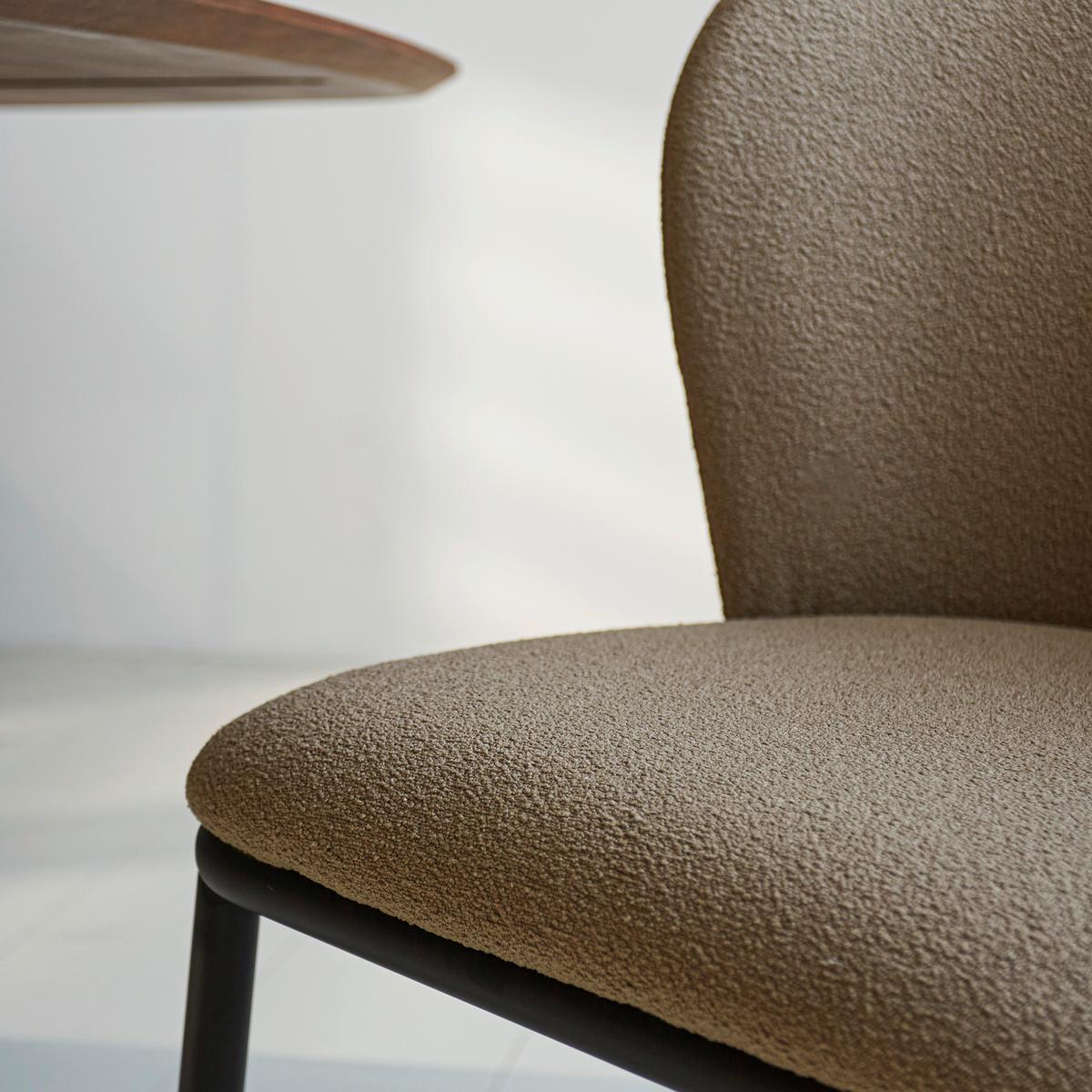 Stuhl-Set Bourges Taupe - Taupe/Schwarz, MODERN, Textil/Metall (52/80/44cm) - MID.YOU