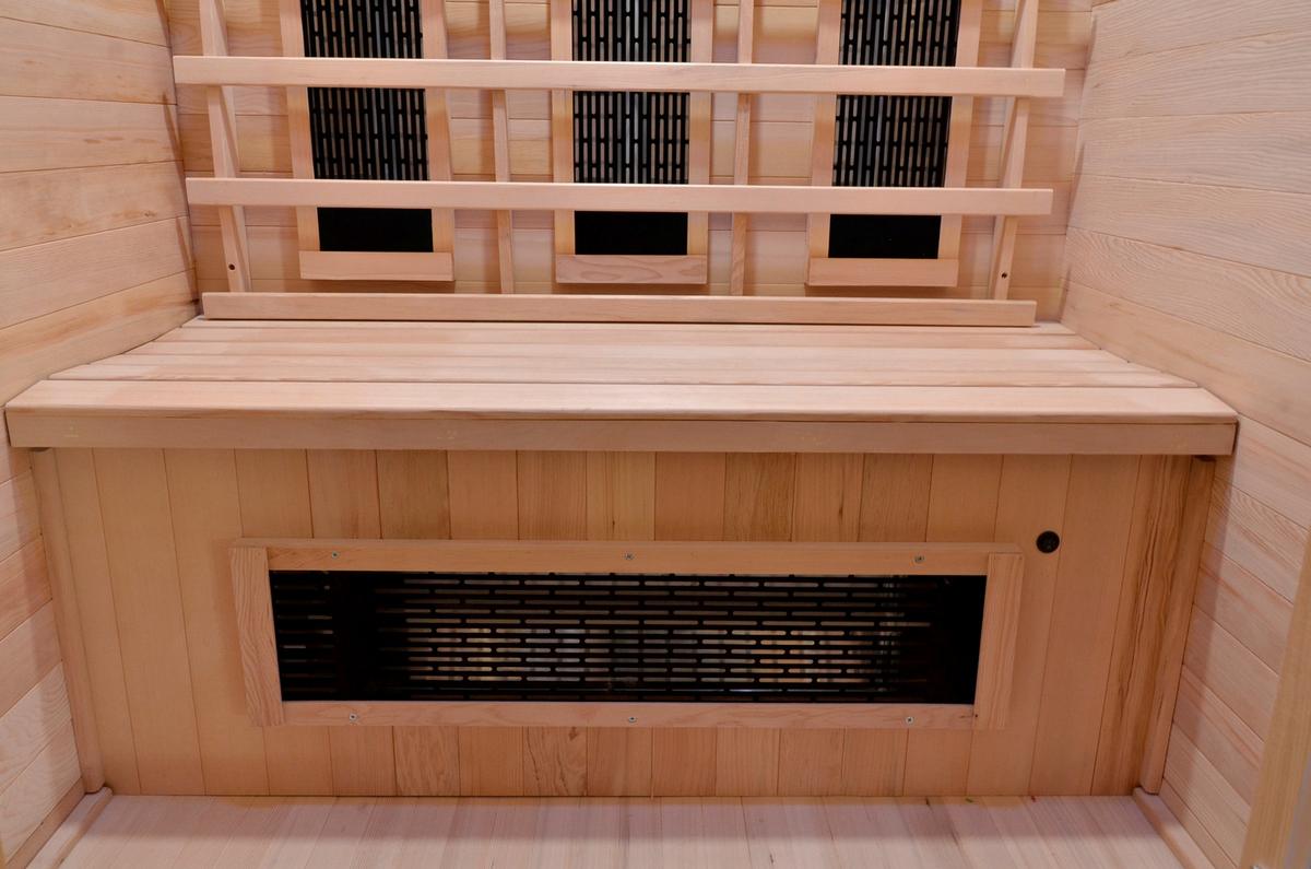 INFRAROTKABINE CARMEN B: 120 CM 2 PERSONEN - Braun, Basics, Holz (120/195/120cm) - Sanotechnik