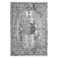 Webteppich Marcus 1 in Hellgrau ca. 80x150cm - Creme/Hellgrau, Textil (80/150cm) - Mömax