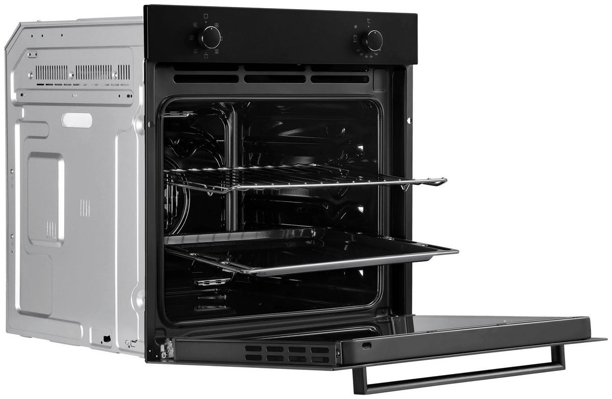 Vgradna Pečica Ab121ms-26 - črna, Basics, kovina/steklo (59,4/59,5/52,1cm) - Respekta