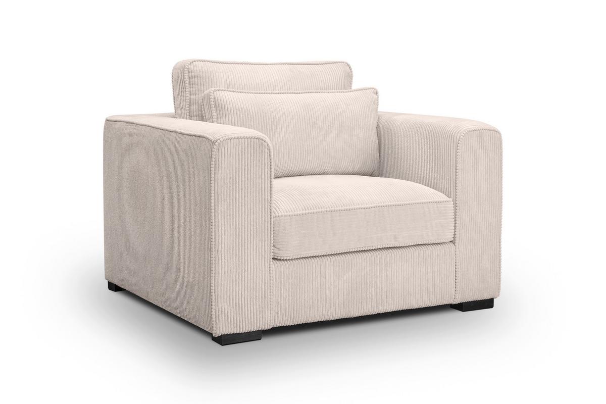 1,5-Sitzer-Sofa Almera Graubeige - Greige/Schwarz, Basics, Holz/Textil (120/92/112cm) - MID.YOU