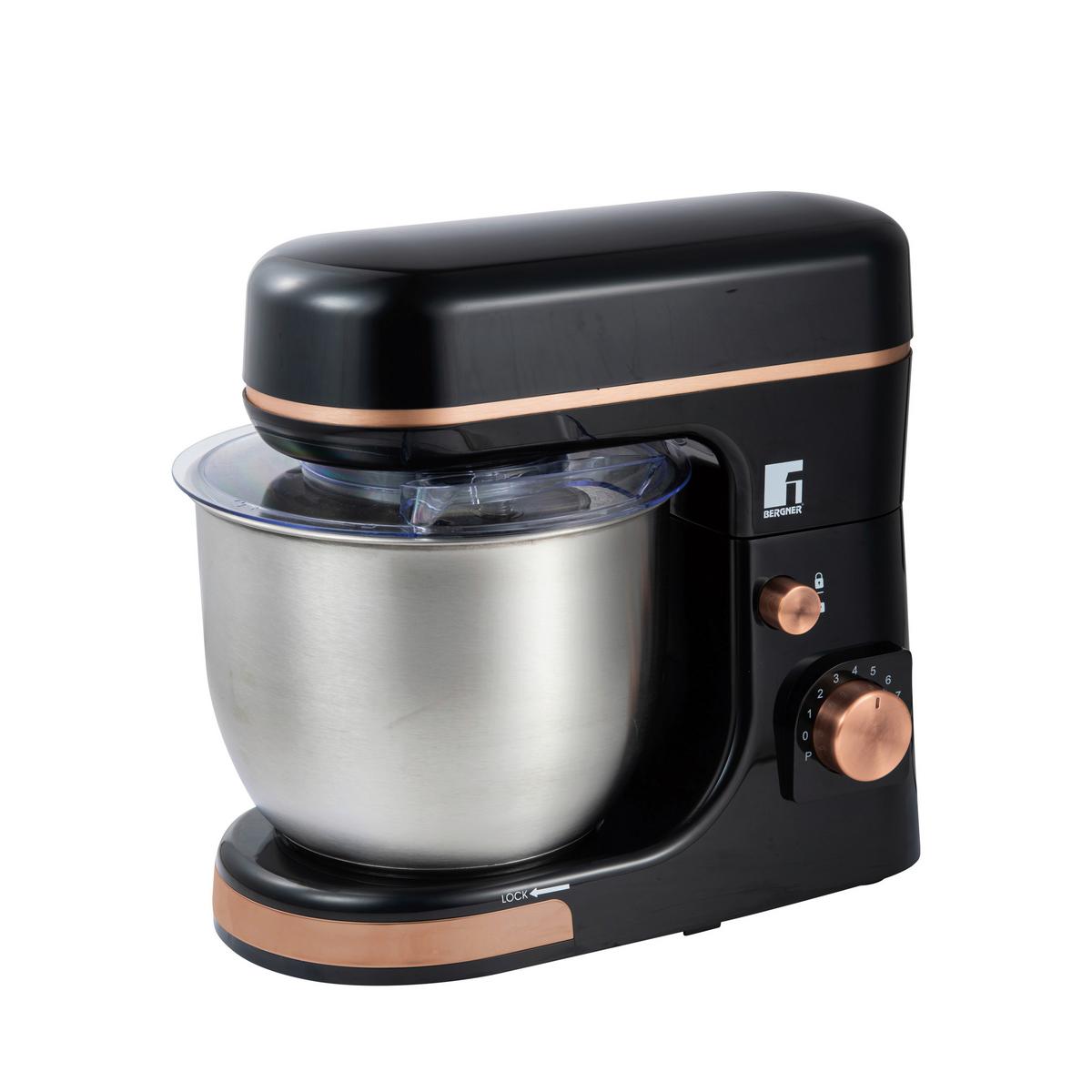 ROBOT KUCHENNY BG-51222-CP - kolor srebrny/czarny, Basics, tworzywo sztuczne/metal (38.5/23/34.5cm) - BERGNER