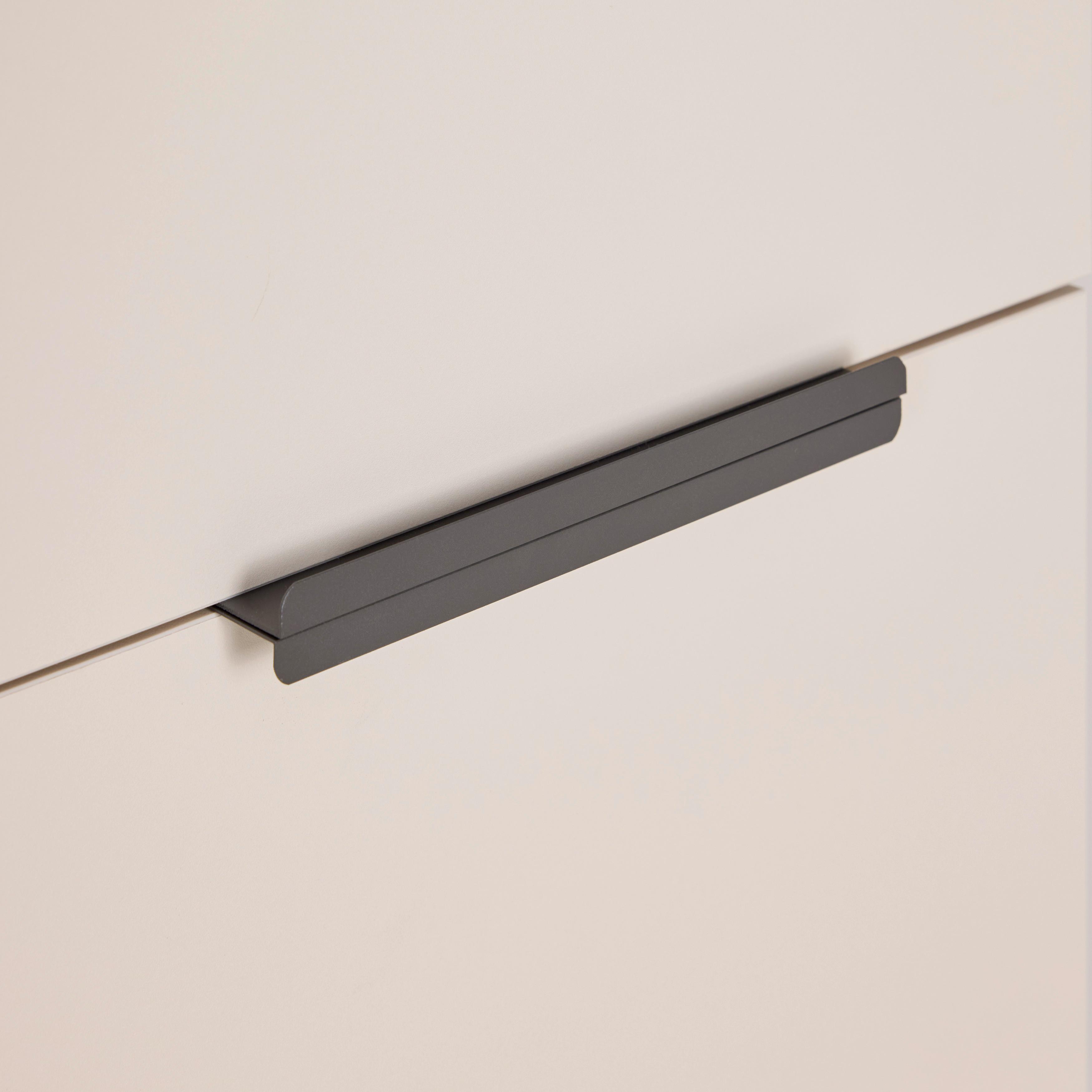 HÖGSKÅP LIANA -EXKLUSIV- - antracit, Modern, metall/trämaterial (39,6/190,5/35cm) - Mömax
