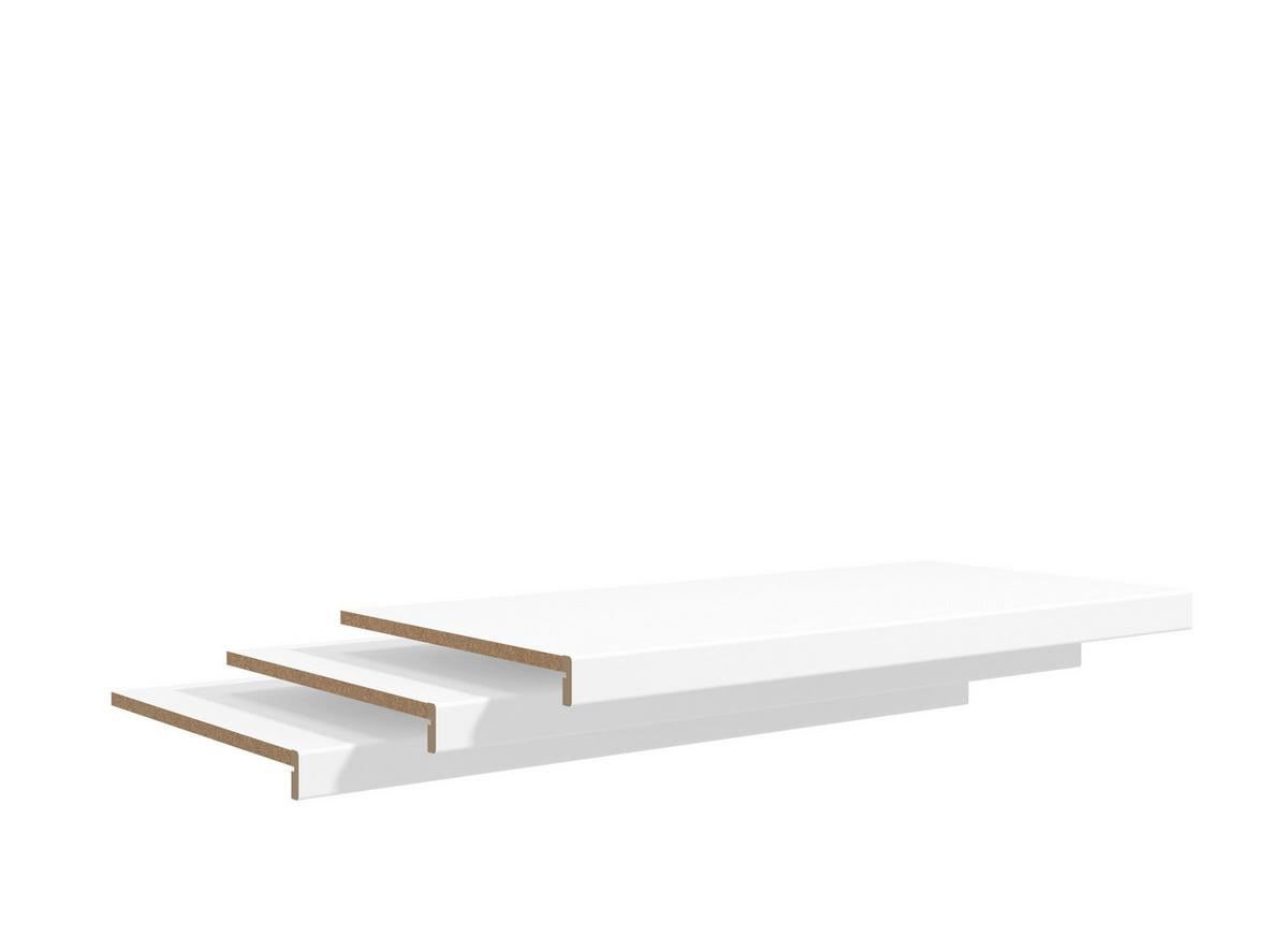 Belső Polc Szett 3db-os Belfort - fehér, faalapú anyag (107,5/5/46,5cm)