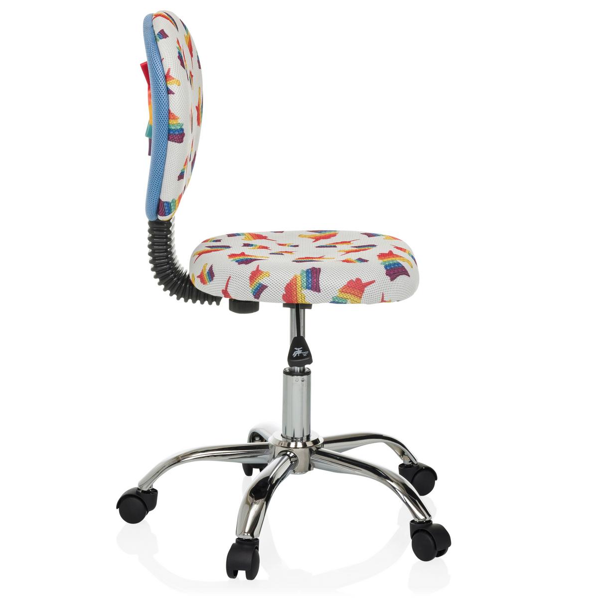 Otroški Vrtljivi Stol Kid Bubble, Motiv Samoroga - večbarvno/barve aluminija, Moderno, kovina/umetna masa (50/79-89/50cm) - MID.YOU