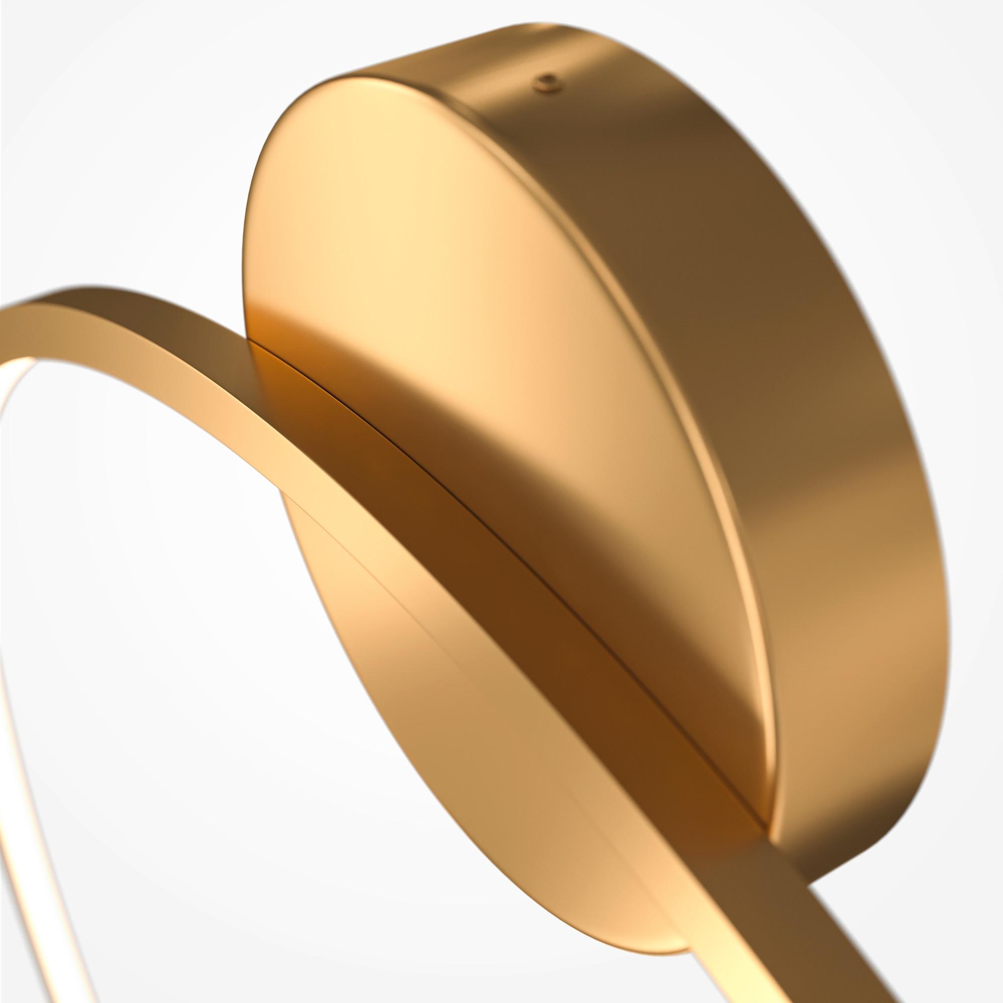 WANDLEUCHTE HALO - Messingfarben, Trend, Metall (80/80/5cm) - MAYTONI
