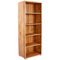 Pisarniški Regal Profi - barve kroma/barve hrasta, Moderno, umetna masa/leseni material (75/185/35cm) - Mömax