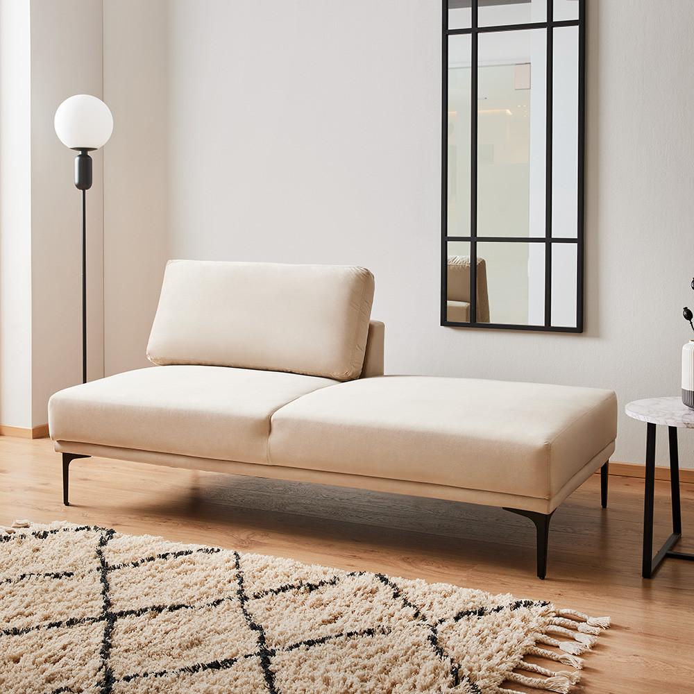 Rekamié Tessa - bézs, Modern, textil/fém (180,5/82,5/88,5cm) - Bessagi Home