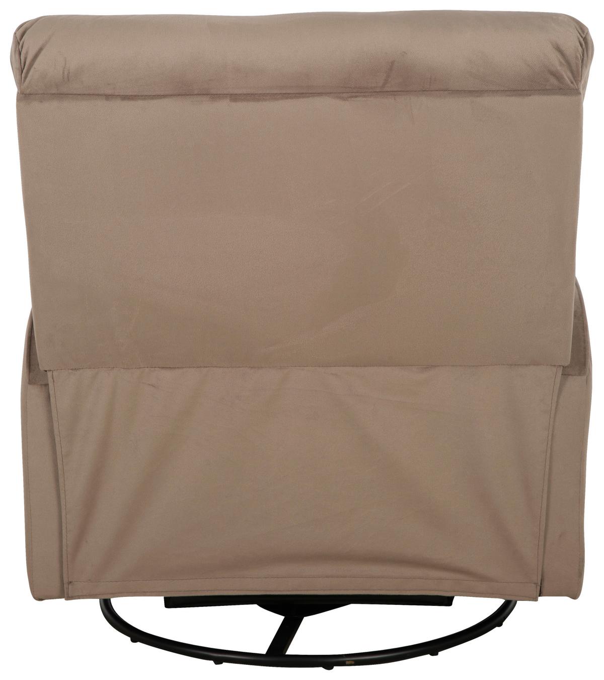 Počivalnik Mavrik, Rjavosiva, Relax Funkcija - rjavosiva/črna, Moderno, kovina/tekstil (87.5/103.5/99cm) - P & B