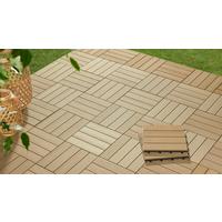 Terrassenfliese Willy Hellbraun ca. 30x30x2,2cm - Hellbraun, Basics, Kunststoff (30/30/2,2cm) - Mömax