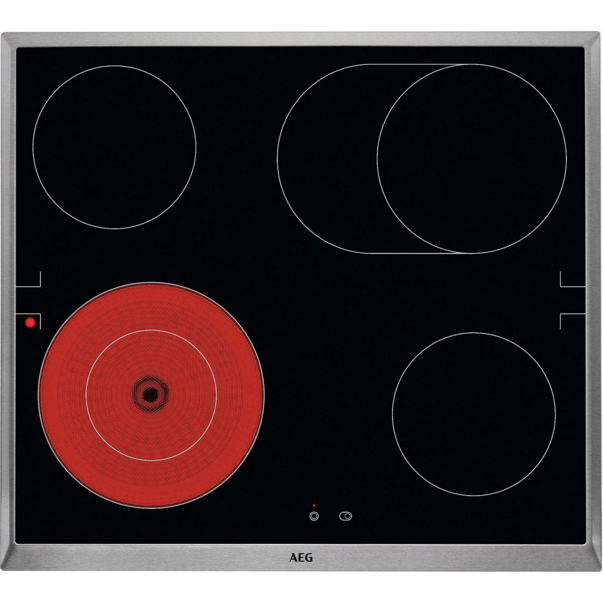 Herdset AH32B , Schwarz - Schwarz, Metall (59,4/59,4/56,8cm) - AEG