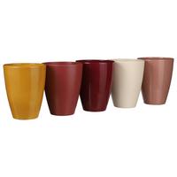 Pflanzentopfset Tusca in diversen Farben - Hellbraun/Currygelb, Basics, Keramik (13,5/17cm)