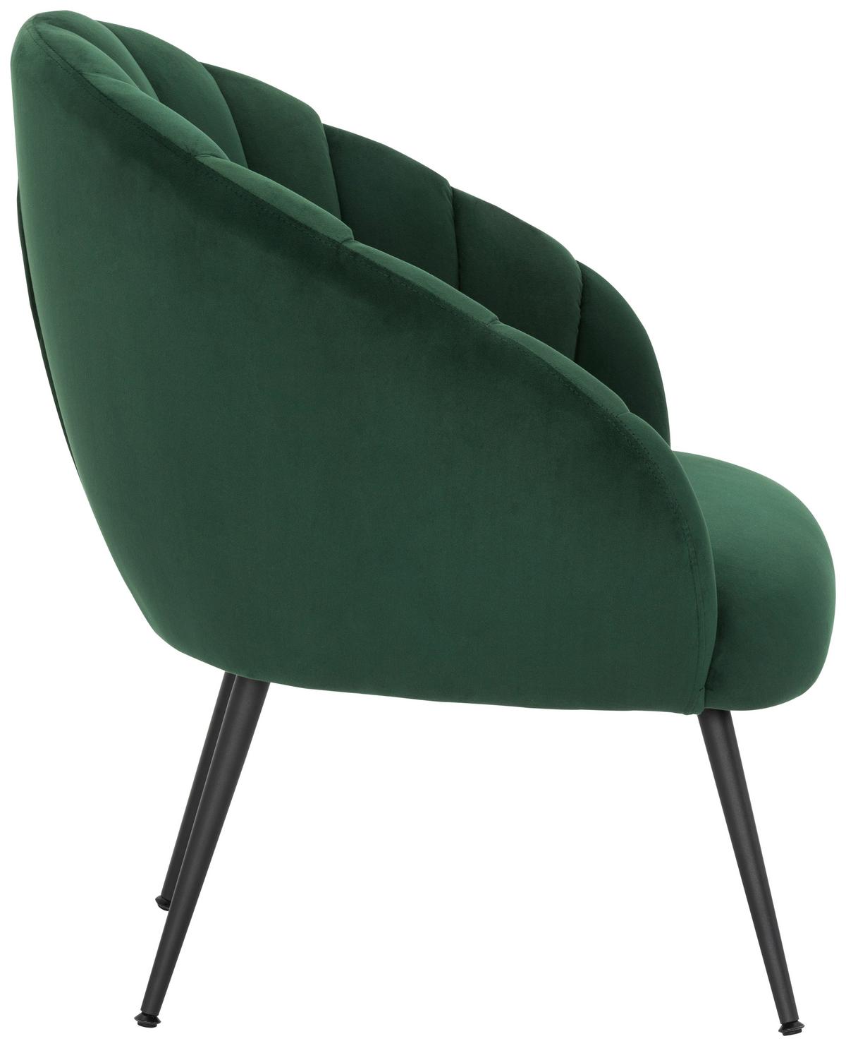 FOTEL KOKTAJLOWY KIRA - zielony/niebieski, Modern, metal/tkanina (67/80/78cm) - Livetastic