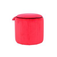 Hocker Reese 100 - Rot, Design, Textil (43/42/43cm) - Kayoom