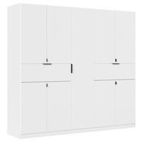 Ormar S Klasičnim Vratima Ticao - bijela, Moderno, drvni materijal/metal (226/210/54cm) - Modern Living