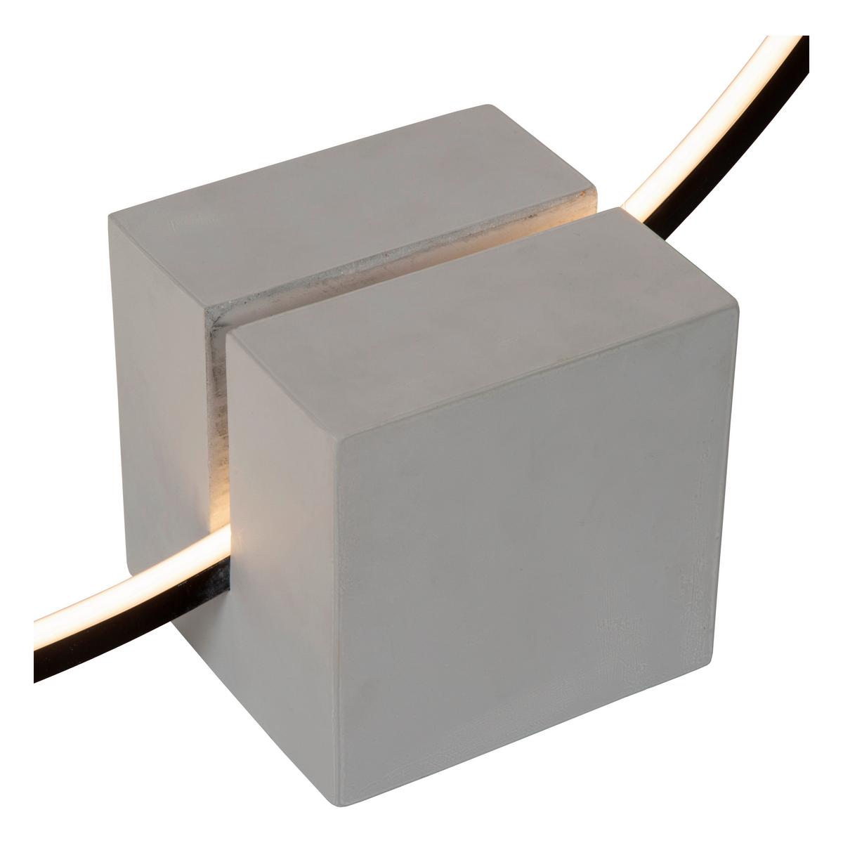Led-stehleuchte 05555/24/30 Cirkelis - Schwarz, Konventionell, Metall (80/14/83cm) - Lucide