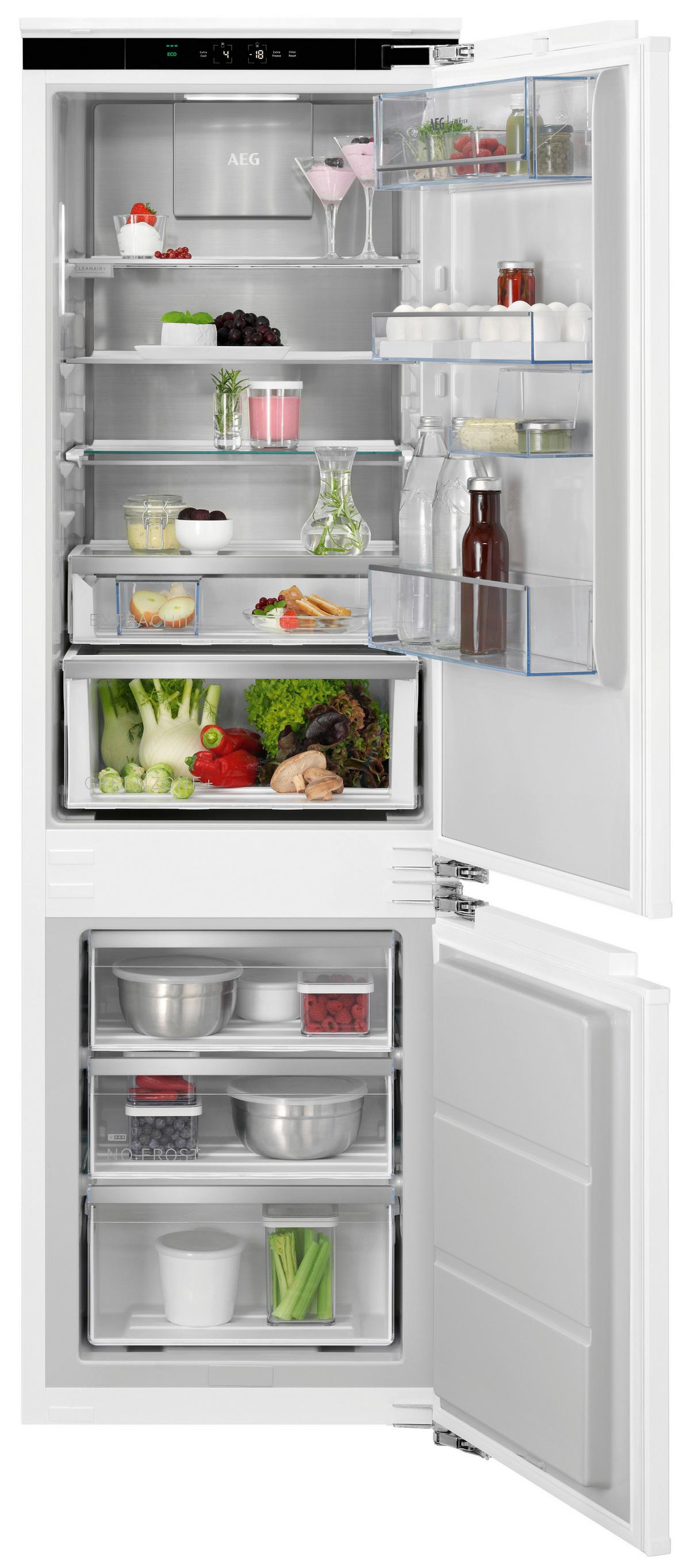 Kühlschrank EK8C18C Festtürtechnik - Weiß, Natur, Metall (55,7/176,9/54,9cm) - AEG