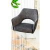 STOL MED ARMSTÖD VALLETTA - kromfärg/antracit, Klassisk, metall/textil (61/85/60cm) - Premium Living