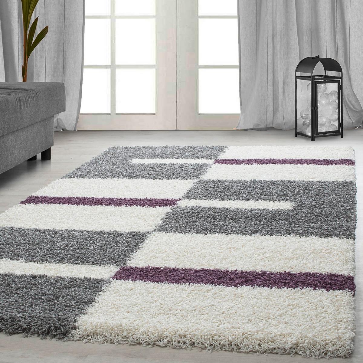 Hochflorteppich Gala Lila ca. 240x340cm - Lila, Design, Textil (240/340cm) - Novel