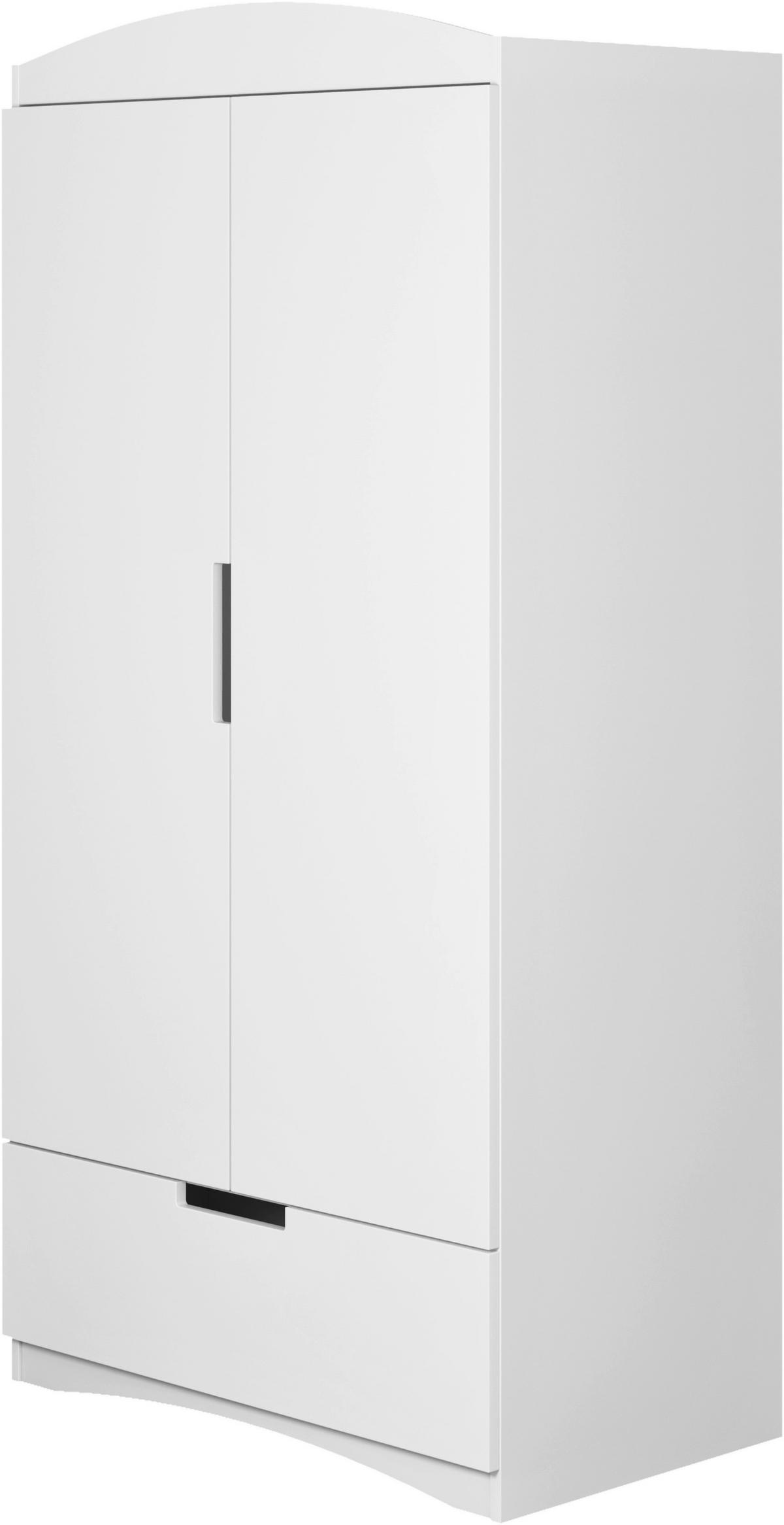 Otroška Garderobna Omara Classic, Bela - bela, Moderno, leseni material (90/183,5/52cm) - MID.YOU