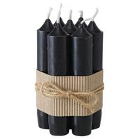 Stabkerzenset Melia I in Schwarz, 7 Stück - Schwarz, Design (2,2/11cm) - Modern Living