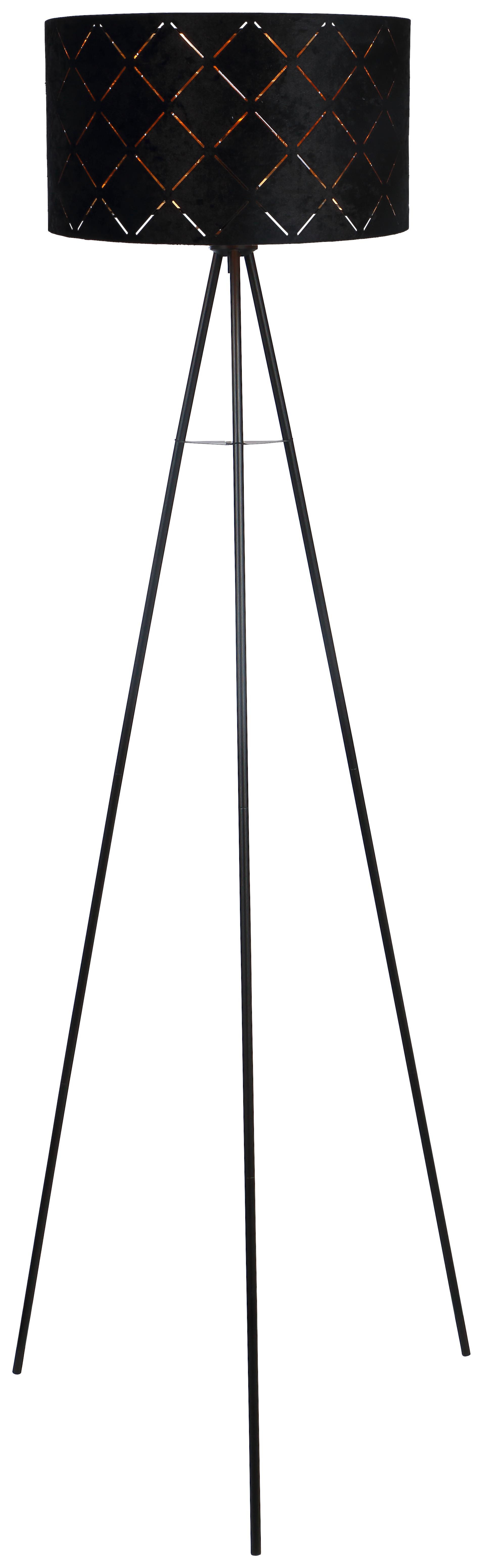 Podna Svjetiljka Evelyn - crna, Lifestyle, metal (149cm) - Modern Living