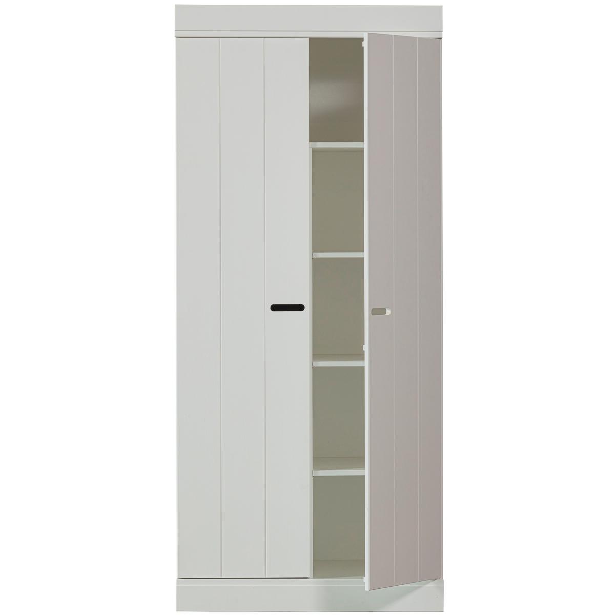 Drehtürenschrank Connect Weiß - Weiß, Design, Holz/Holzwerkstoff (77/175/56cm) - Livetastic
