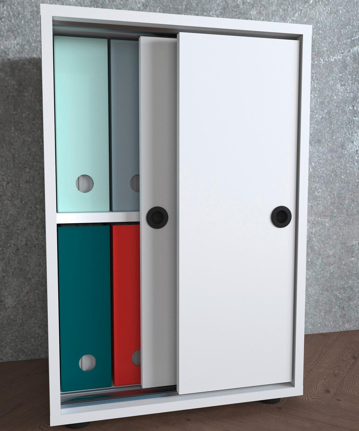 Arhivska Omara Ulas, Bela - bela, Design, leseni material (49/74/38cm) - MID.YOU