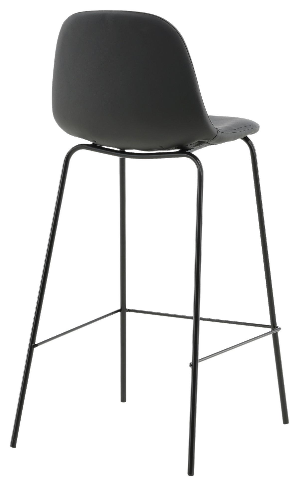 BARHOCKER-SET POLAR - Schwarz, Design, Kunststoff/Textil (41,5/105/43cm) - Livetastic