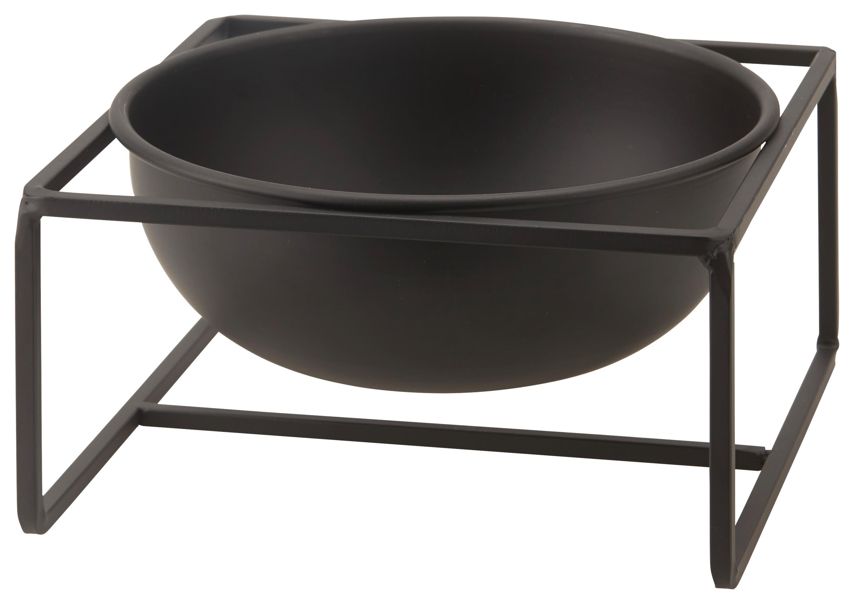 Dísztál Saturn Ii - fekete, Basics, fém (19/10/19cm) - Modern Living