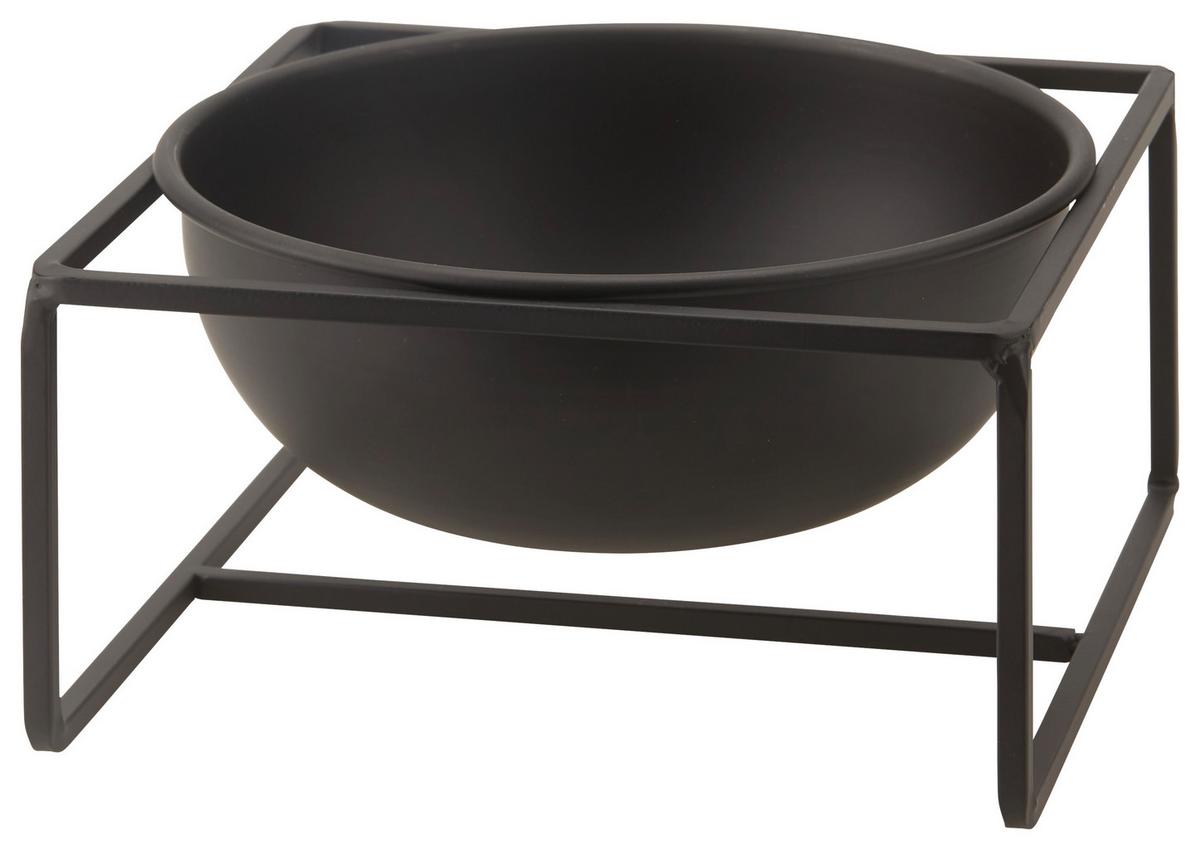 Dísztál Saturn Ii - fekete, Basics, fém (19/10/19cm) - Modern Living