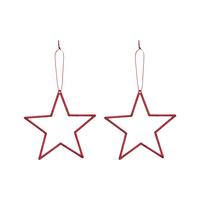 Dekohänger Stern I Rot - Rot, Basics, Kunststoff (12/12/0,5cm) - Mömax
