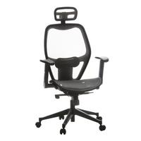 Pisarniški Stol Air-port, Srebnro-Siva - siva/črna, Basics, umetna masa/tekstil (59/117/48cm) - MID.YOU