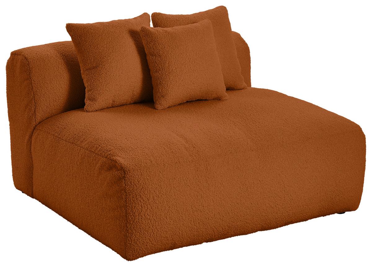 Modul Sofaelement Bloom Rostfarben - Rostfarben, Trend, Textil (120/70/122cm) - Livetastic