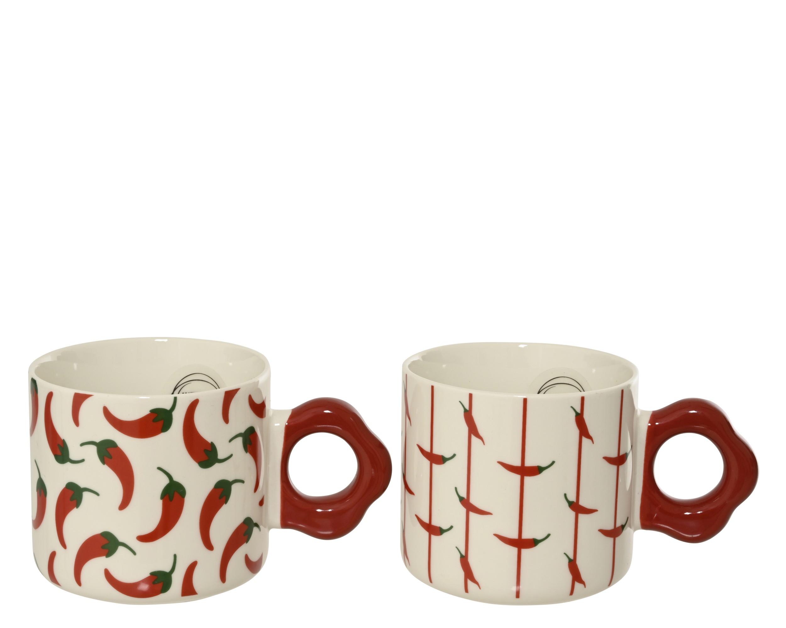 Ceașcă Marri - roșu, Basics, ceramică (13/8,6/8cm)