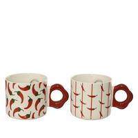 Ceașcă Marri - roșu, Basics, ceramică (13/8,6/8cm)