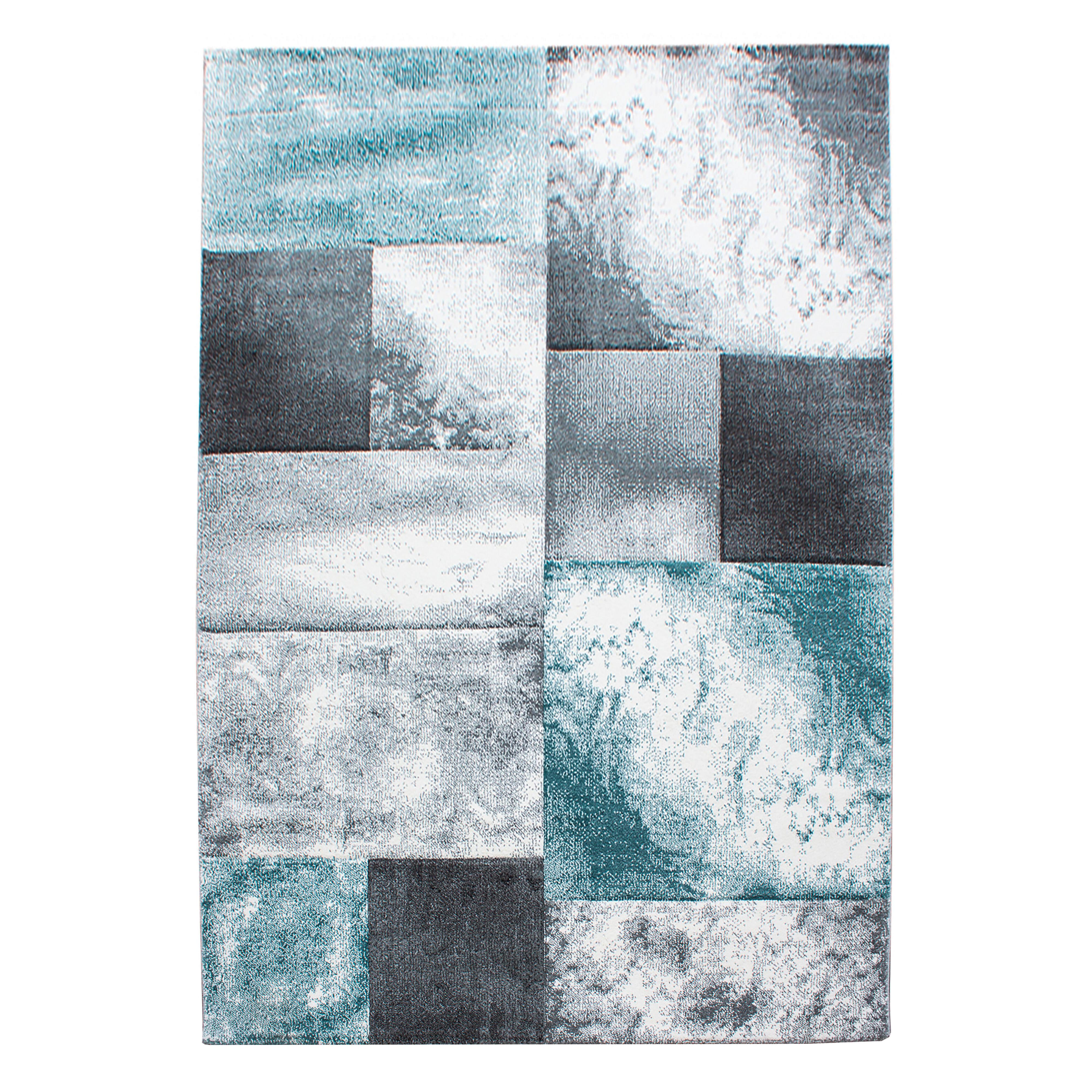 Flachwebeteppich Hawaii Blau ca. 140x200cm - Blau, Design, Textil (140/200cm) - Novel