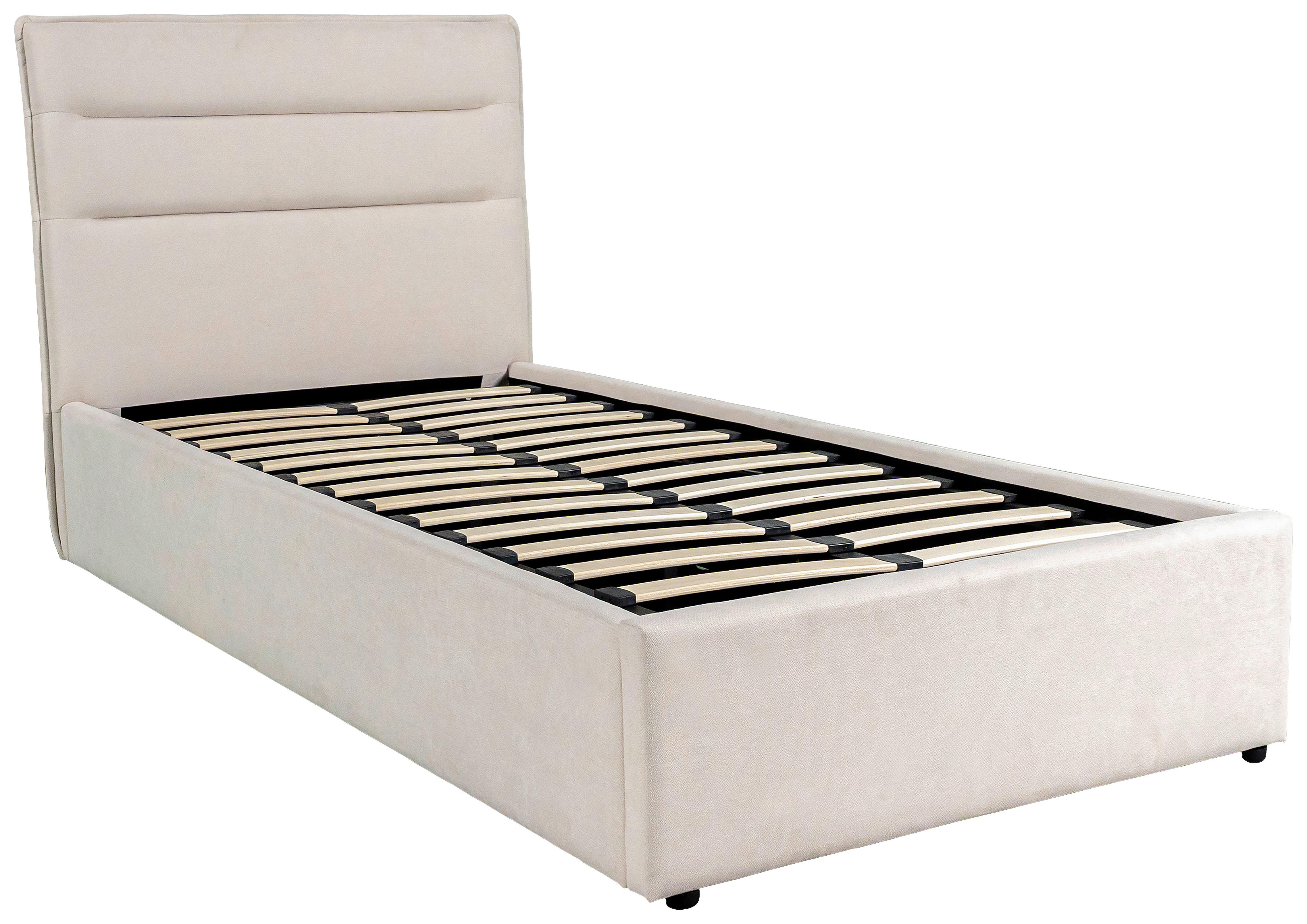 STOPPAD SÄNG SIENNA -EXKLUSIV- -BASED- - beige/svart, Lifestyle, metall/trä (90/200cm) - Based