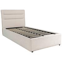 Tapecirani Krevet Sienna - prirodne boje/bež, Lifestyle, drvo/metal (90/200cm) - Based