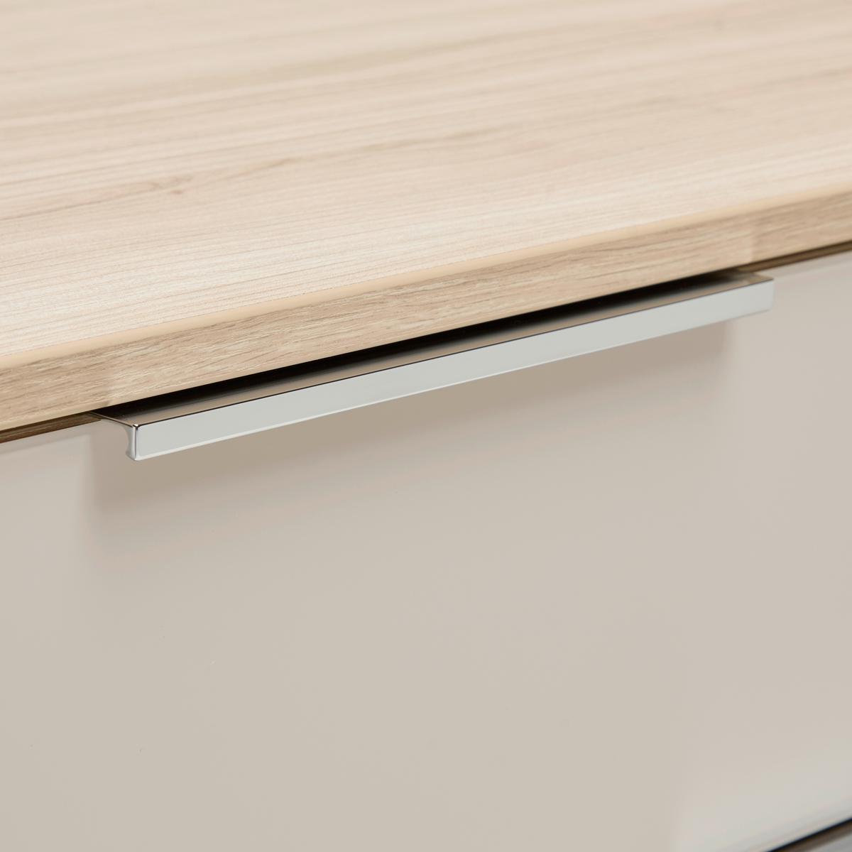 Schranksystem Siena Kaschmir/Eichefarben - Kaschmir/Chromfarben, MODERN, Holzwerkstoff/Metall (40/110/38cm) - Mömax