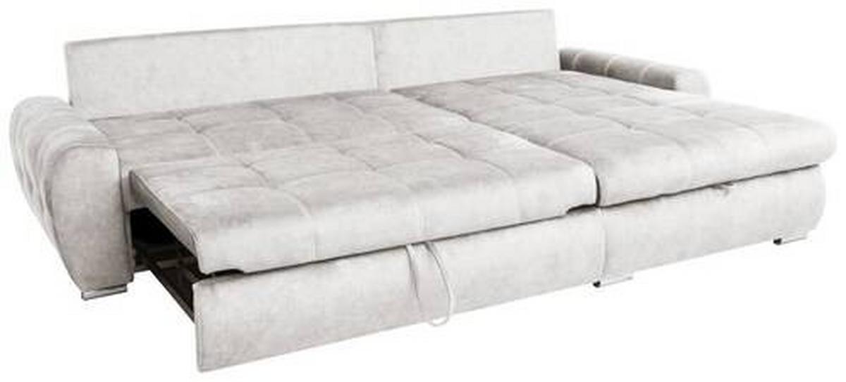 Canapea modulară SOLAR - bej/alb, Modern, lemn/metal (277/175cm) - Modern Living