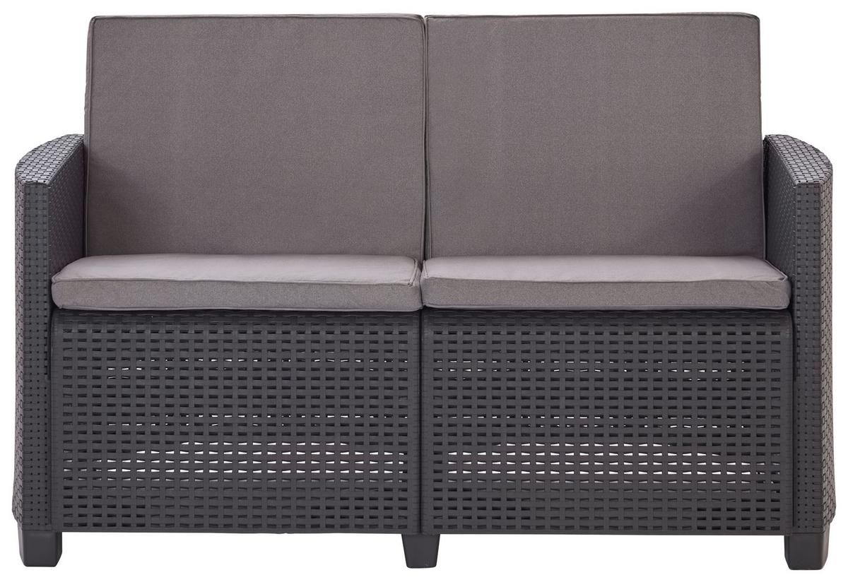 Garnitură grădină Arena - antracit/gri, Modern, plastic (53/53/40cm)