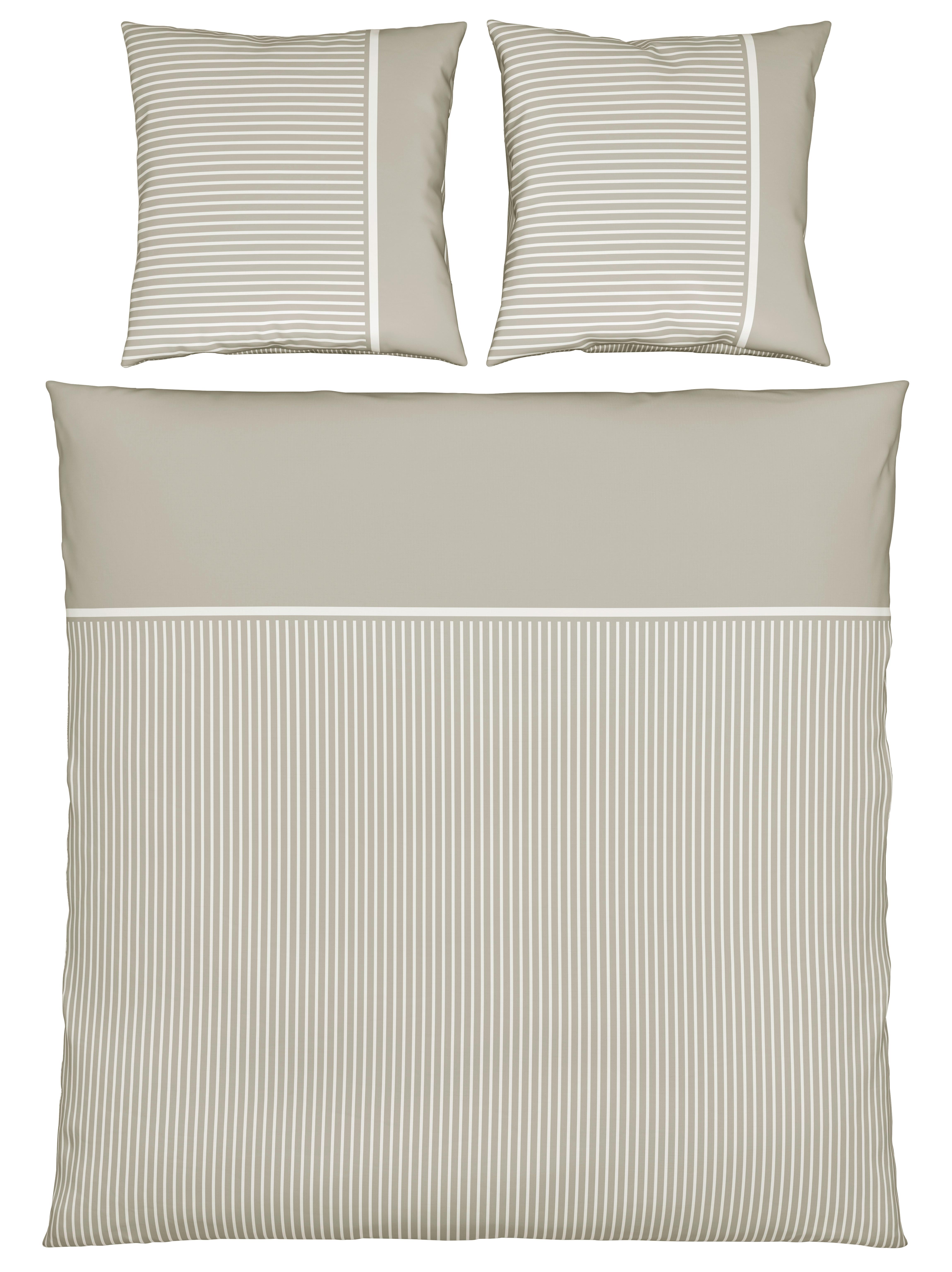 Bettwäsche Johannes XXL Hellbraun ca. 200x200cm - Hellbraun, KONVENTIONELL, Textil (200/200cm) - Mömax