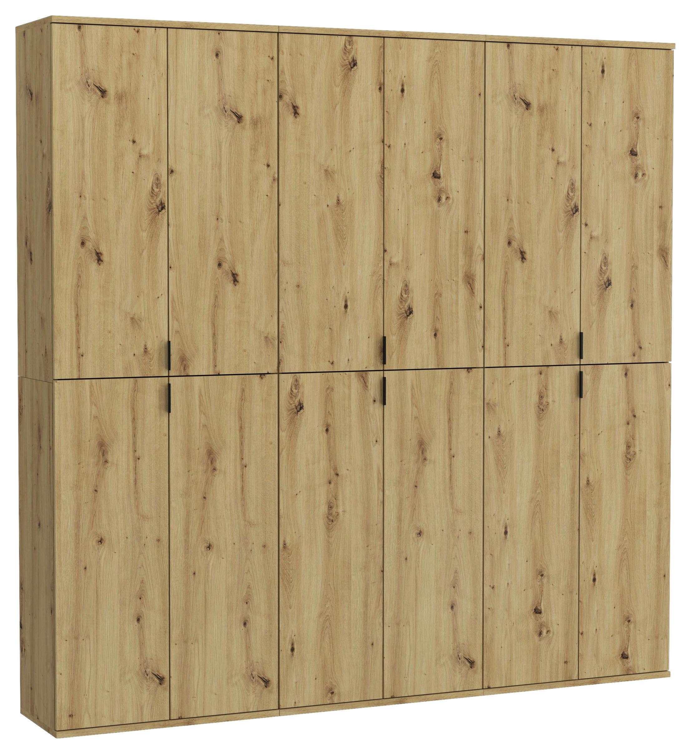 Garderobenschrank Projekt X ca. 183x193 cm Artisan Eiche - KONVENTIONELL, Holzwerkstoff (183/193/34cm) - MID.YOU