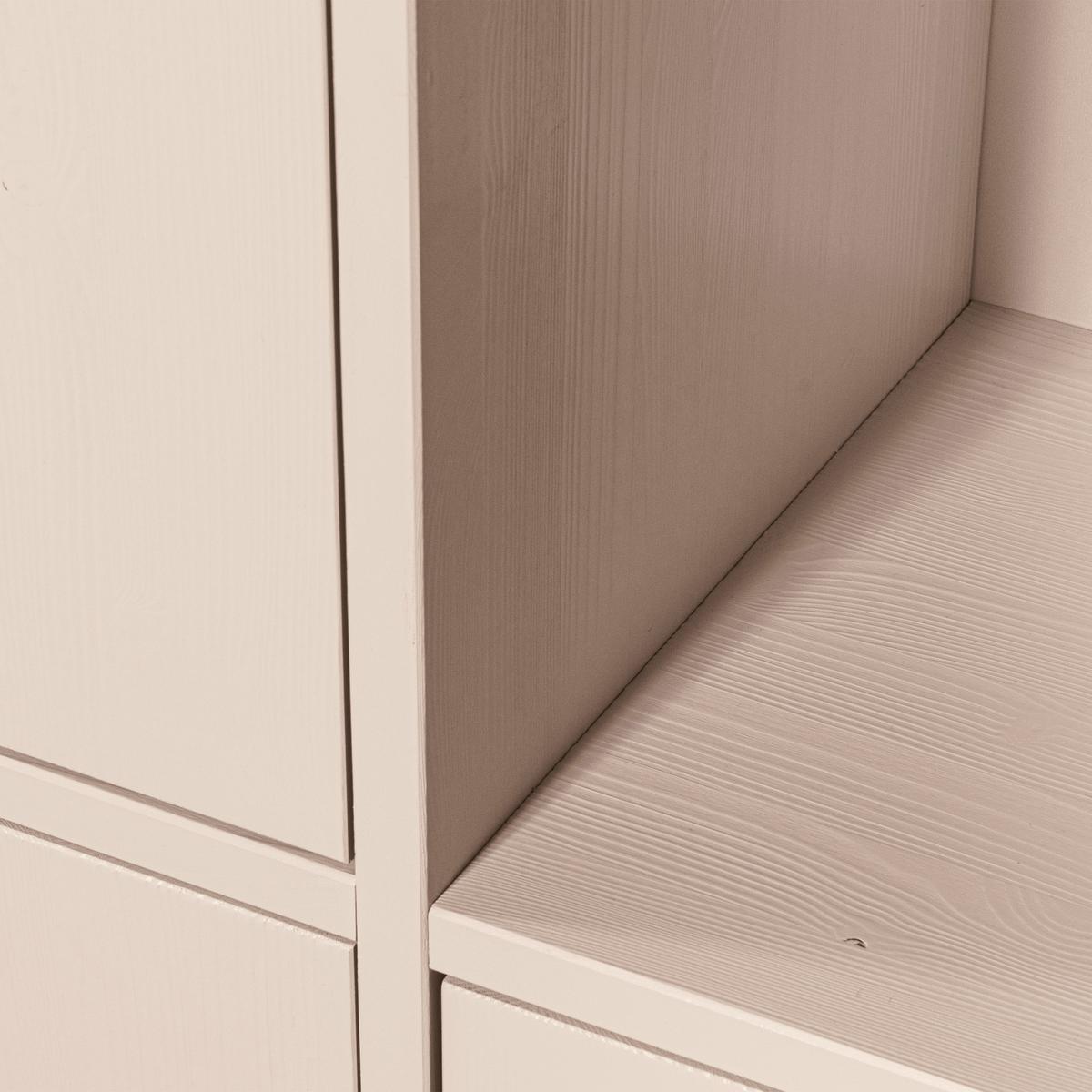 Mehrzweckschrank Merel Grauweiß B: 100 cm - Grauweiß, Design, Holz (100/200/40cm) - Livetastic