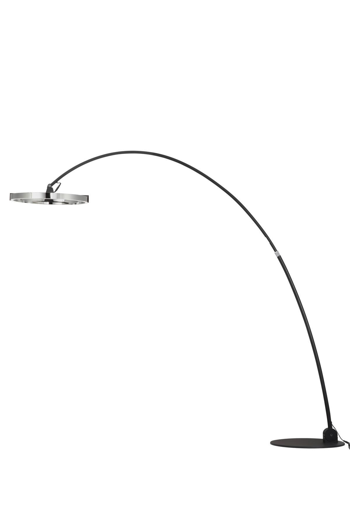 LAMPA STOJĄCA LED DRITO - przejrzysty/czarny, Trend, tworzywo sztuczne/metal (203/50/205,5cm) - Dieter Knoll
